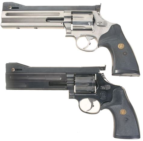 Two Custom Smith And Wesson Target Revolvers