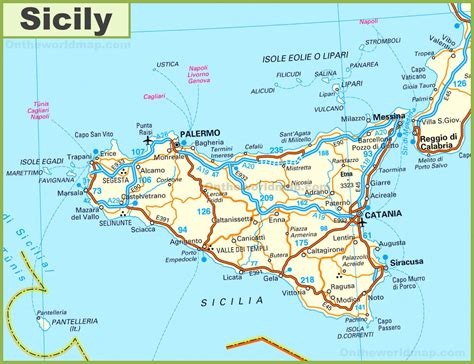 Where Is Sicily On The Map World Map