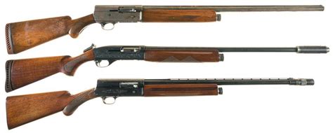 Three Semi Automatic Shotguns A Remington Model 11 Shotgun