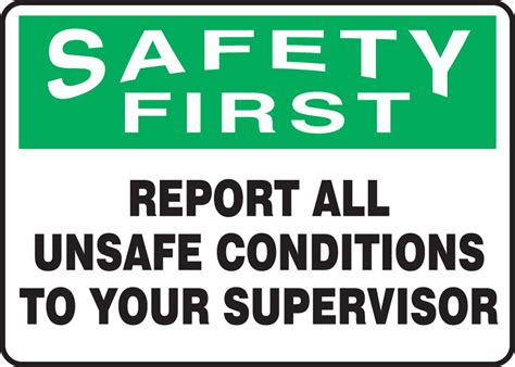 Borden Verkeerslichten 10 X 14 Osha Safety Sign Report All Unsafe