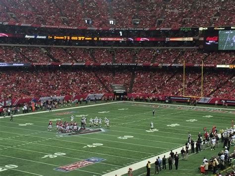 Atlanta Falcons Football Game At The Georgia Dome In Atlanta Georgia