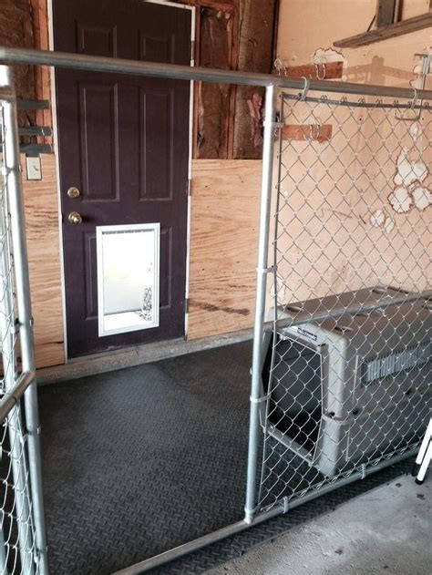 Garage Dog Kennel Dog Kennel In Garage Garage Needs Heat And Air
