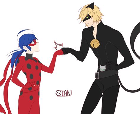 Ladybug And Cat Noir Sharing A Fist Bump From Miraculous Ladybug And Cat Noir Ladybug And Cat
