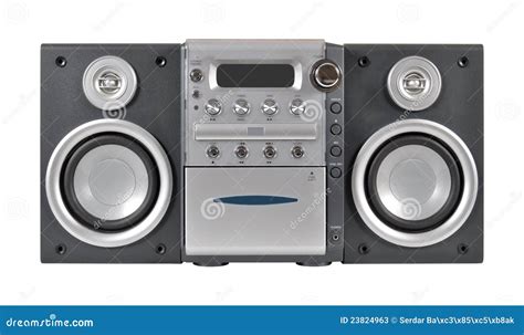 Compact Stereo System Stock Image Image Of Button Entertainment