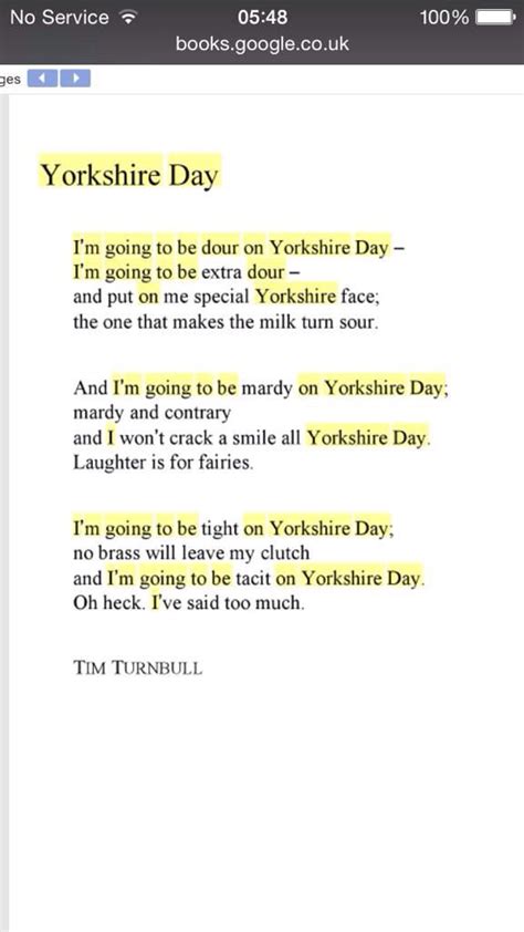 Yorkshire Day Poem Yorkshire Day Yorkshire Poems
