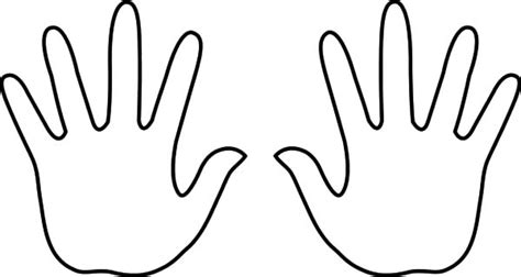 Pair Of Hands Coloring Pages : Best Place to Color