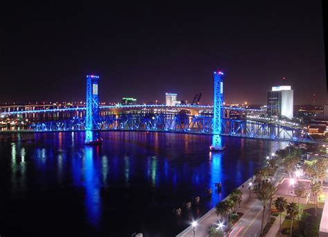 Main Street Bridge Jacksonville Florida Night A Photo On Flickriver