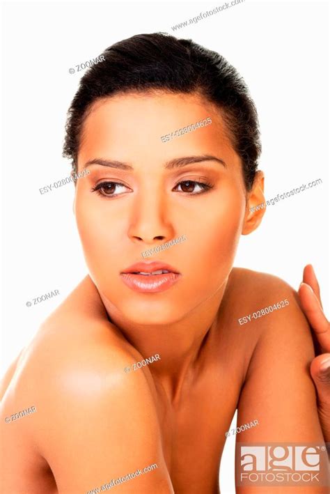 Attractive Naked Woman Closeup On Face Stock Photo Picture And Low Budget Royalty Free Image