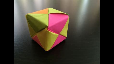 How To Make Origami Cube Box Youtube