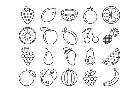 Fruits And Berries Vector Free Icon Set