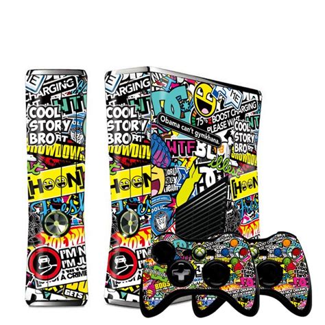 New Bombing Vinyl Decal Skin Sticker For Microsoft Xbox 360 Slim And 2