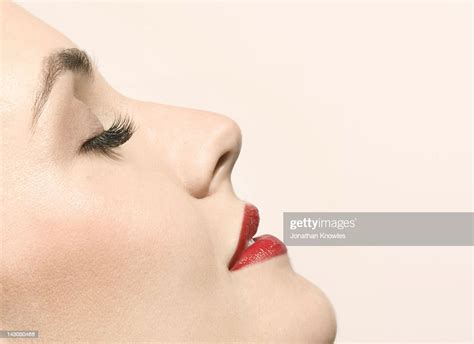Female Beauty Side View With Eyes Closed High Res Stock Photo Getty