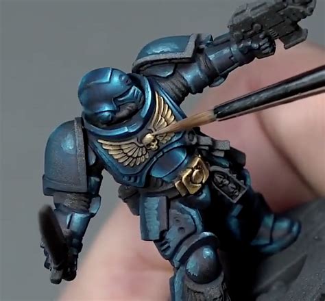 Space Marine How To Paint Textured Nmm By Krzysztof Kobalczyk Part 4