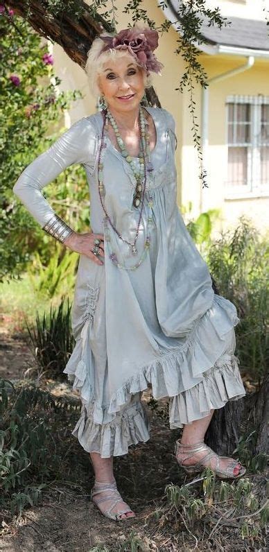 love to see older women wearing these pretty shabby outfits stylish older women bohemian