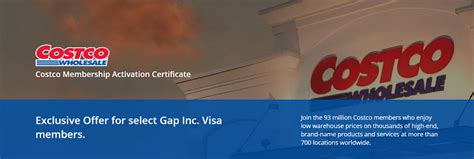 Rewards can only be redeemed toward store purchases. Gap Inc Visa Credit Cardholder Promotion: Get $60 Statement Credit w/ Costco Membership ...