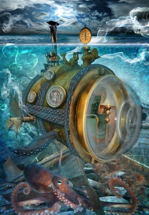 Photoshop Submission For Steampunk Ocean Craft Contest Design
