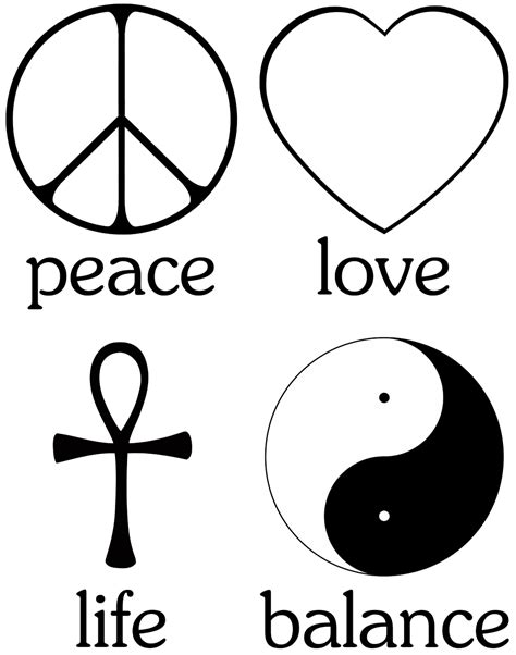The Primary Values For Living A Spiritual Existence Peace Peace Sign