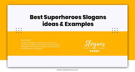 101 best superheroes slogans ideas and examples
