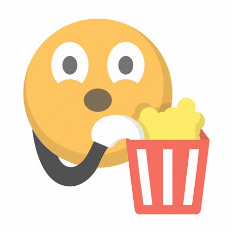 Eating Emoji Emoticon Face Movie Popcorn Watch Icon Download On