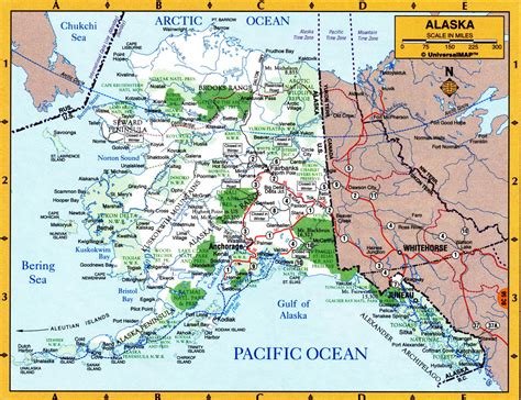 Alaska Map Detailed