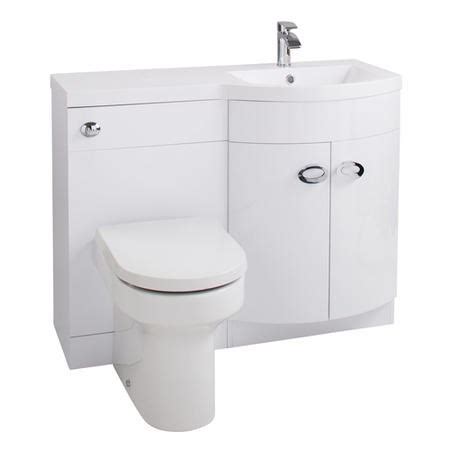 Vanity units out of all the different types of bathroom furniture, a vanity unit is perhaps the most important of them all! Curved White Right Hand Bathroom Vanity Unit & Basin ...