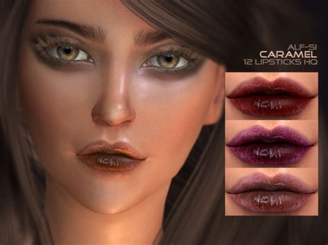 Caramel Lipstick N3 Hq By Alf Si At Tsr Sims 4 Updates