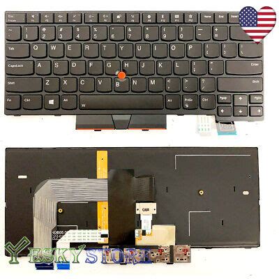 New Original Lenovo Thinkpad T480 Keyboard US Backlit 01AX487 01AX528