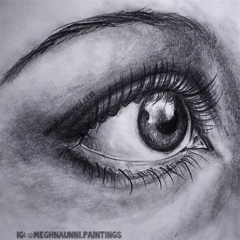 Simple Pencil Eye Drawing
