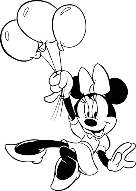 Mickey And Minnie Mouse Coloring Pages Free At Free
