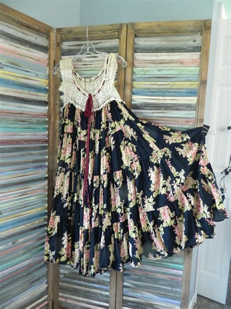Heirlooms Ooak Magnolia Pearl Style Floral Tiered Dress Victorian By