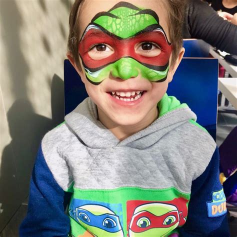 Teenage Mutant Ninja Turtle Face Paint Example Happy Faces Party