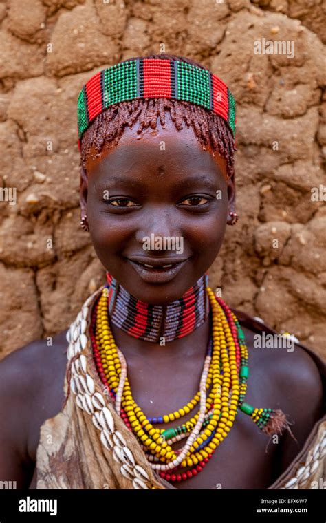 A Portrait Of A Young Woman From The Hamer Tribe The Monday Market Turmi The Omo Valley