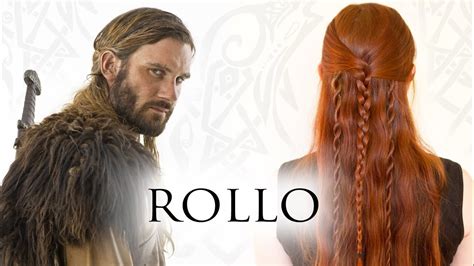 Viking hairstyles work amazingly with braids. Vikings Hair Tutorial for Men - Rollo Lothbrok - YouTube