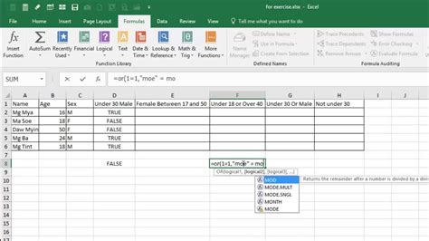 Commonly Used Excel Functions Using And And Or To Enhance Logical Test