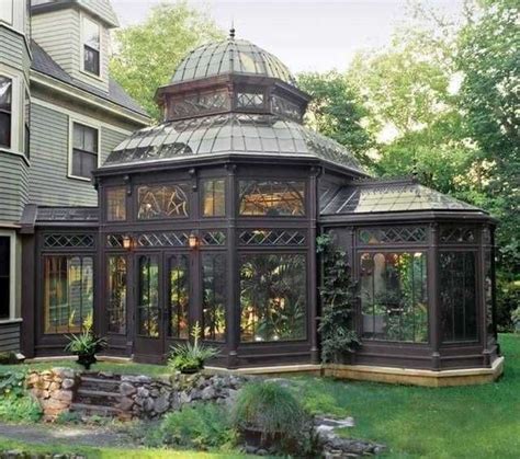 A Beautiful Victorian Greenhouse House Exterior House Designs