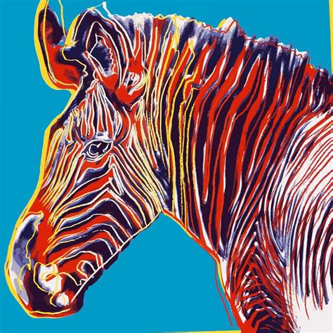 Andy Warhol Print Endangered Species Grevys Zebra Pop Etsy