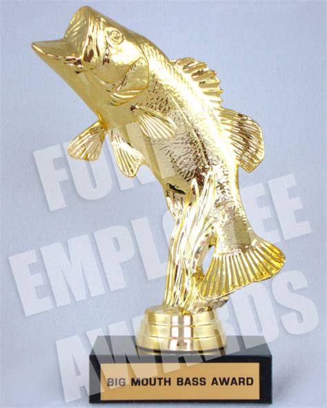 Big Mouth Bass Award Funny Fishing Trophy