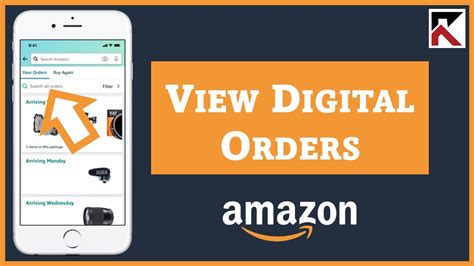 How To View Digital Orders Amazon Youtube