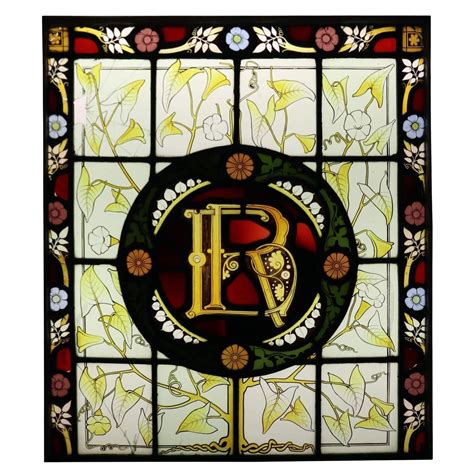 English Art Deco Leaded Glass Window For Sale At 1stdibs