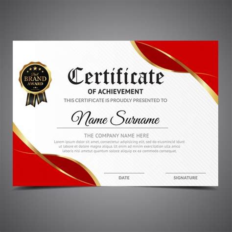 Collection of free certificate templates in ms word and pdf formats. Cool Certificate Template - Download Free Vectors, Clipart ...