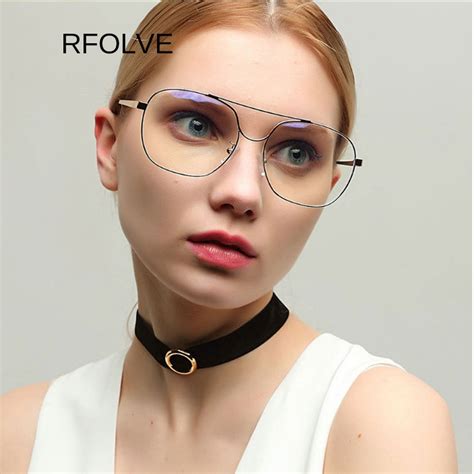 rfolve sexy ladies glasses frames women alloy frame brand designer