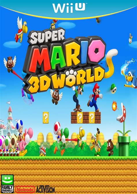 Super Mario 3d World Wii U Game Cover Concept By Imavalible1