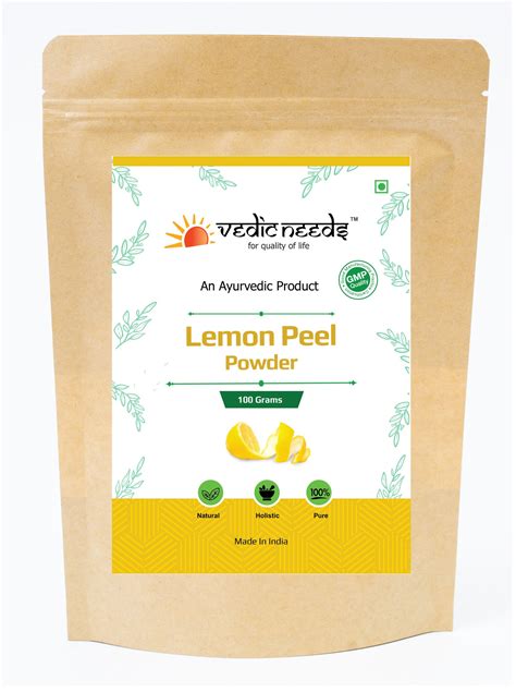Lemon Peel Powder An Ayurvedic Product 100 Gm