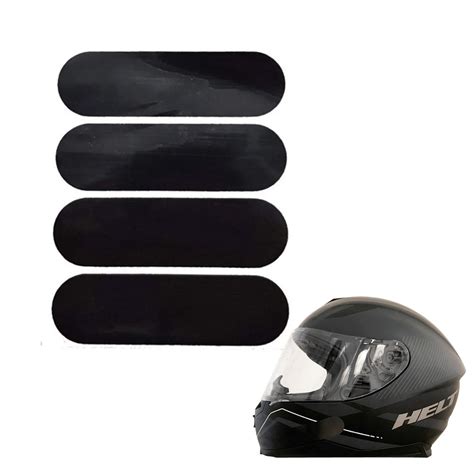 Jogo De Adesivos Refletivos Preto Capacete Moto Polivisor Shopee Brasil