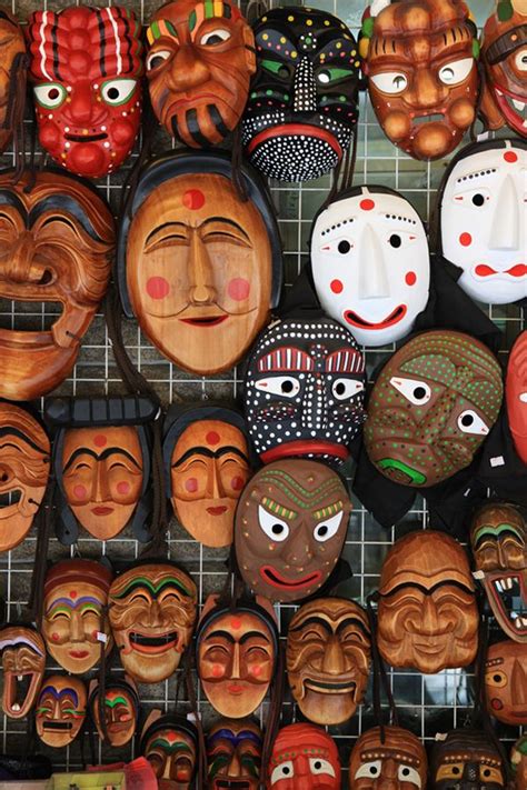 Maybe you would like to learn more about one of these? Various Korean traditional masks | Korean traditional ...