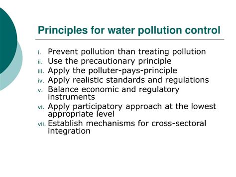 Ppt Water Pollution Control Powerpoint Presentation Free Download