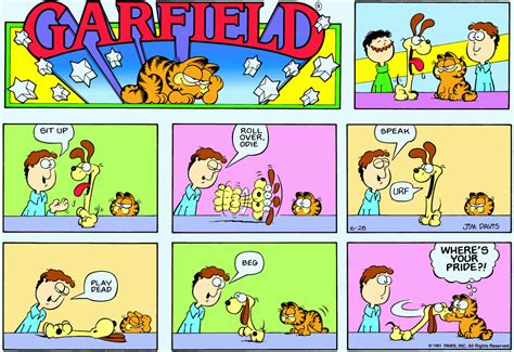 garfield daily comic strip on june 28th 1981 garfield comics garfield garfield and odie