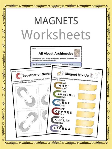 Magnet Facts Worksheets And Information For Kids