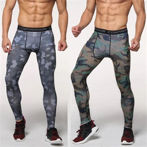 Findci Camouflage Men Pants Fitness Joggers Compression Tights Long