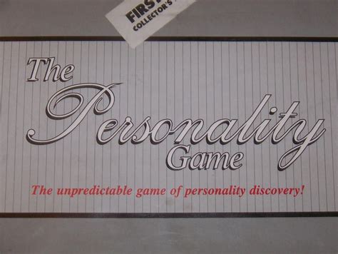 The Personality Game Board Game Boardgamegeek